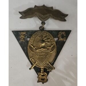 Antique Knights Of Pythias Sterling Medal Supreme Lodge 1874 Copyright